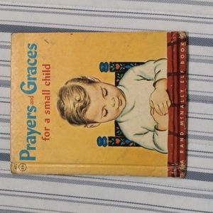 VINTAGE Prayers and Grace's for a small child 1955 Rand Hardcover Book